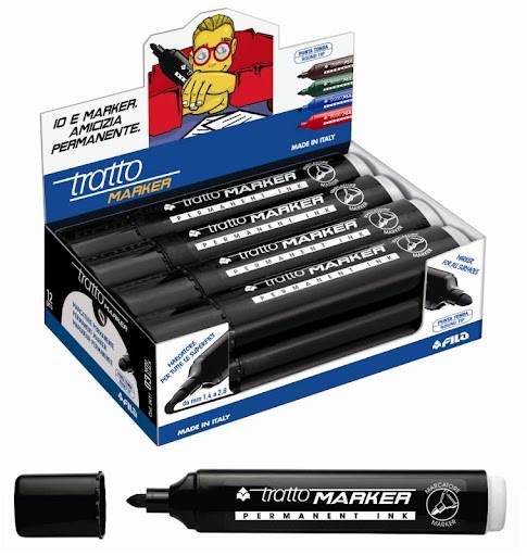 TRATTO MARKER NERO TONDO 