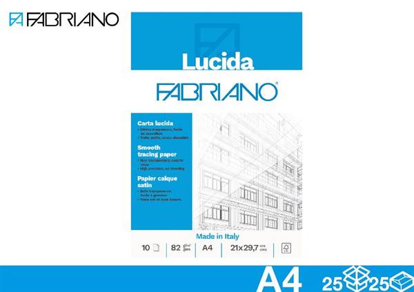 FABRIANO CARTA LUCIDA 10 FOGLI A4 