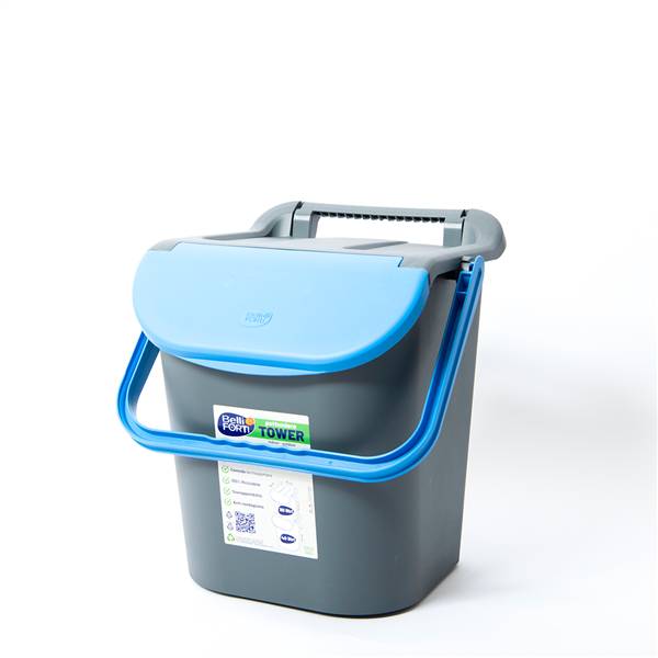 B&F TOWER BIN 30LT C/MANIGLIONE BLU 34 × 38 × 42 CM