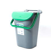 B&F TOWER BIN 40LT C/MANIGLIONE VERDE 34 × 38 × 54 CM
