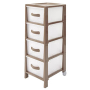 B&F CASSETTIERA FUTURA SLIM 4CASS MOKA 29.5 × 39.5 × 76 CM