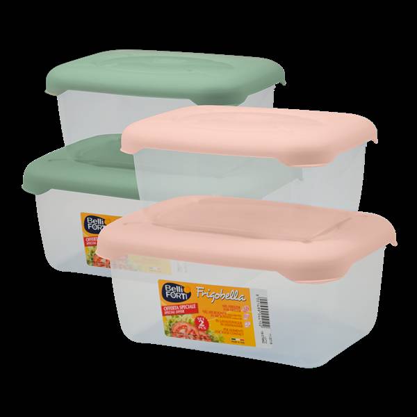 B&F CONTENITORI 2PZ FRIGOBELLA RETTANGOL 