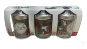 CERVE TRIS BARATTOLI VETRO DEC.LOVE ITAL