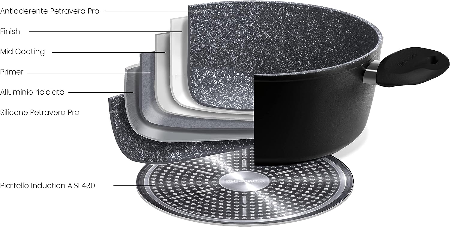 AETERNUM CASSERUOLA CM.16 1M BLACK PEARL