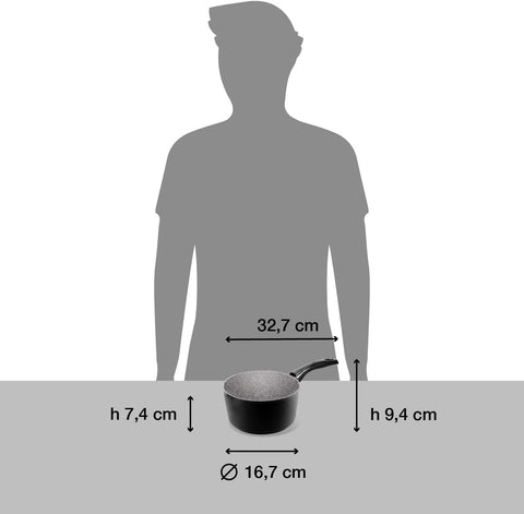 Aeternum Casseruola Cm.16 1m Black Pearl
