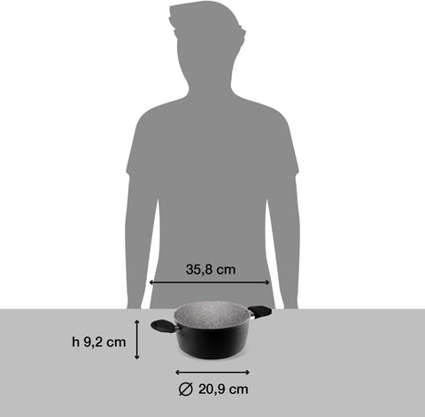 Aeternum Casseruola Cm.20 Black Pearl