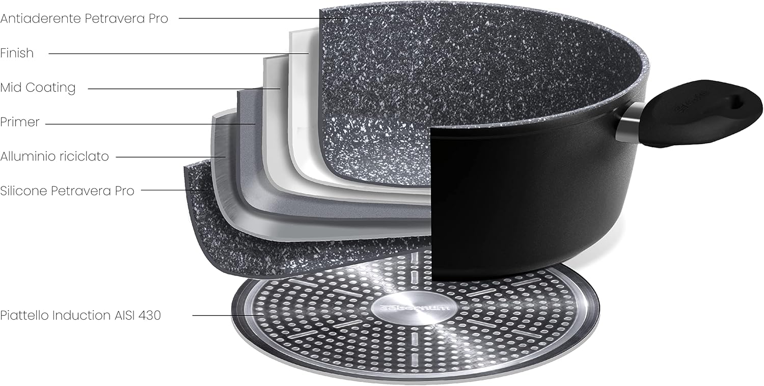 AETERNUM CASSERUOLA CM.20 BLACK PEARL