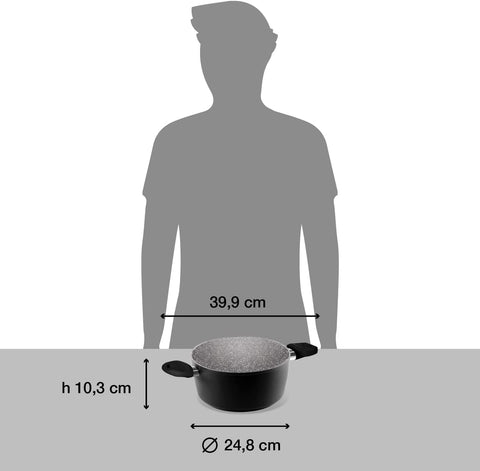 Aeternum Casseruola Cm.24 Black Pearl