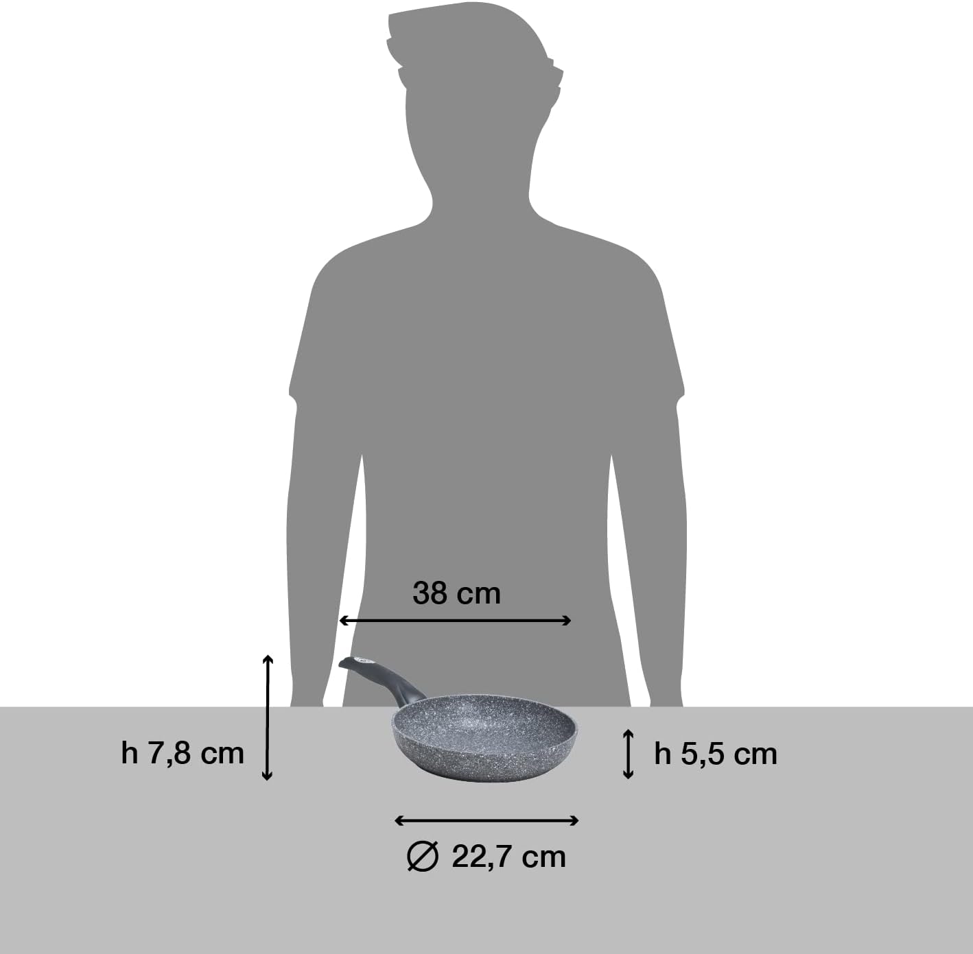 AETERNUM PADELLA 22CM M.PETRA IND