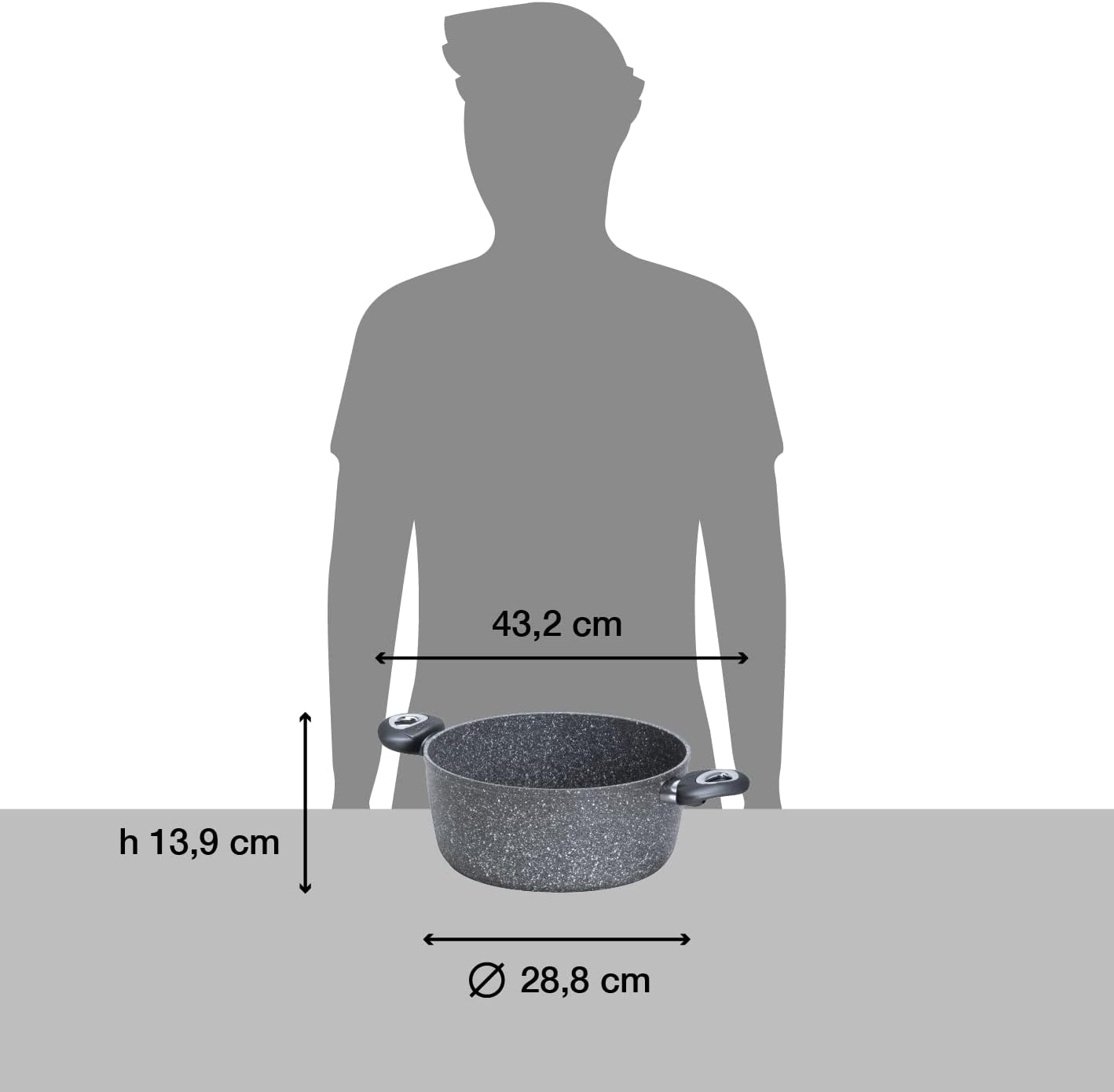 AETERNUM CASSERUOLA 2M 28CM M.PETRA IND