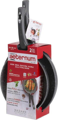 AETERNUM BIS PADELLE 24/28CM M.PETRA