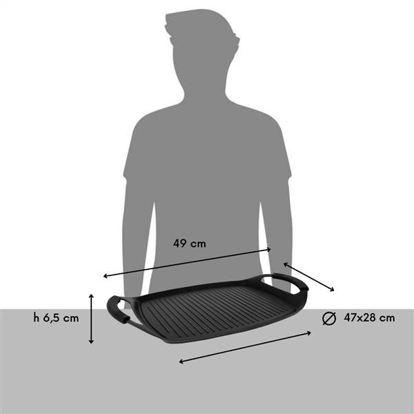 AETERNUM GRILL PETRA 44X29CM. 