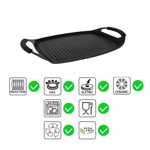 AETERNUM GRILL PETRA 44X29CM. 