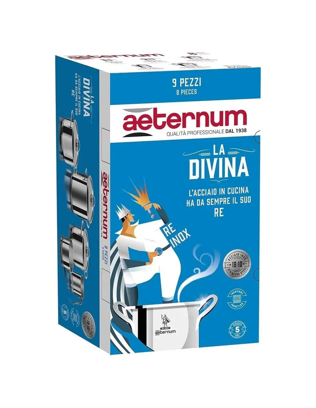 AETERNUM BATTERIA 9PZ LA DIVINA REINOX
