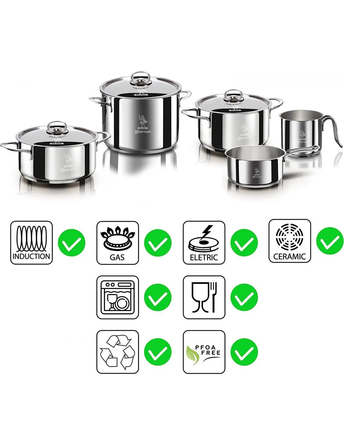 AETERNUM BATTERIA 9PZ LA DIVINA REINOX