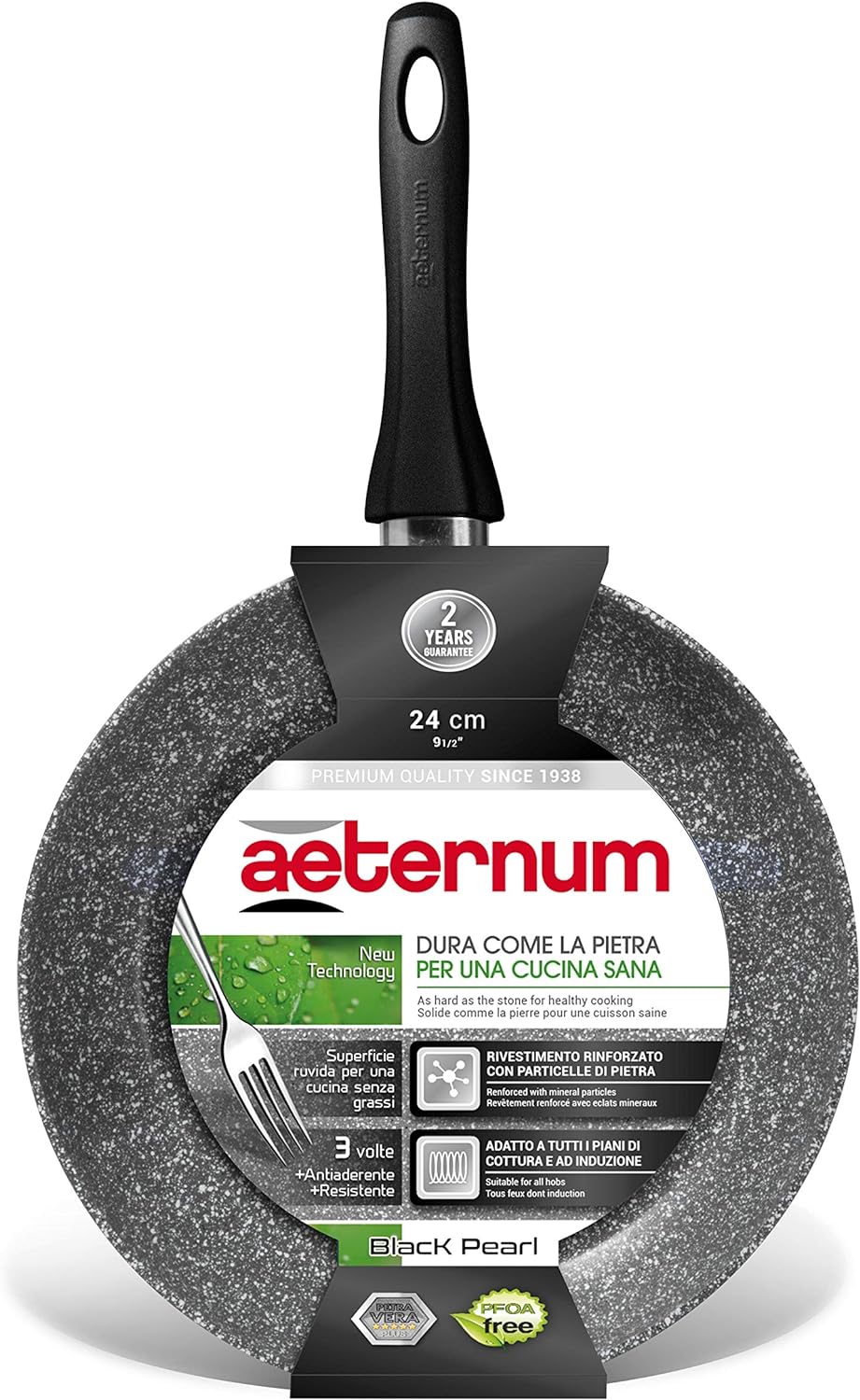 AETERNUM PADELLA CM.24 BLACK PEARL IND