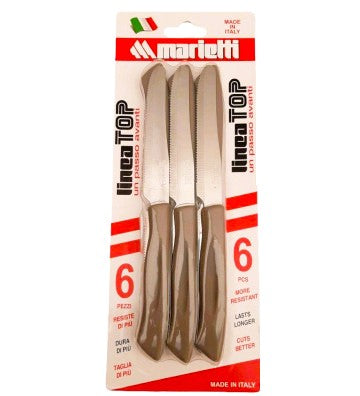 MARIETTI TOP COLTELLO 6PZ CM.11 TORTORA