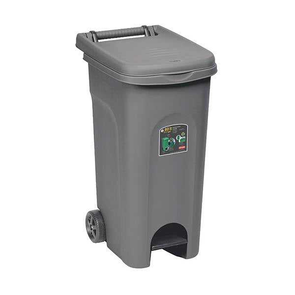 STEFANPLAST BIDONE ECO SYSTEM 80LT GRIGI O