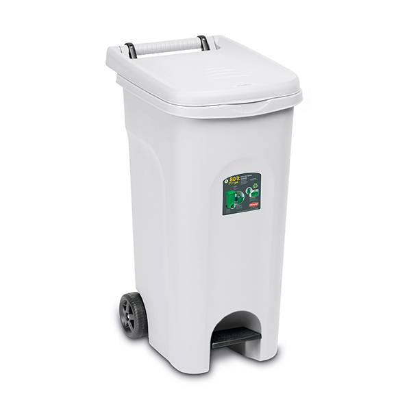 STEFANPLAST BIDONE ECO SYSTEM 80LT BIANC O