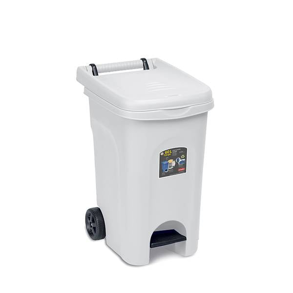 STEFANPLAST BIDONE URBAN ECO 60LT BIANCO 