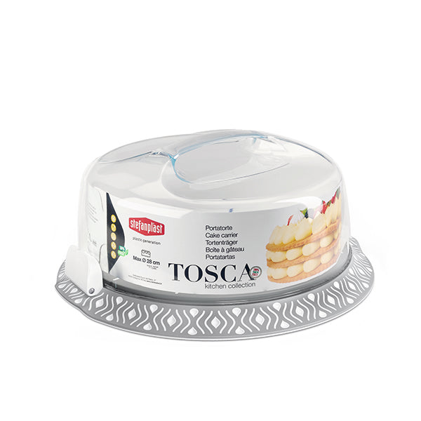 STEFANPLAST PORTATORTE TOSCA BIANCO/GREY