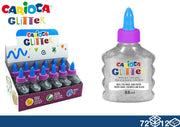 CARIOCA COLLA 88ML GLITTER 12PZ ARGENTO