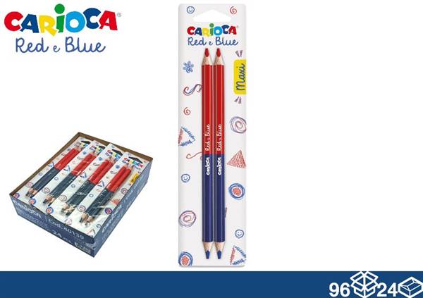CARIOCA MATITE RED&BLUE MAX 2PZ 