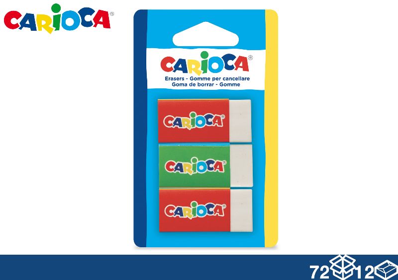 CARIOCA GOMMA MINI 3PZ