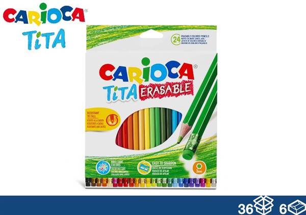 CARIOCA COLORI TITA CANCELLAB. 24PZ 