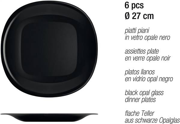 H&H SERVIZIO PIATTI 18PZ BLACK&WHITE 