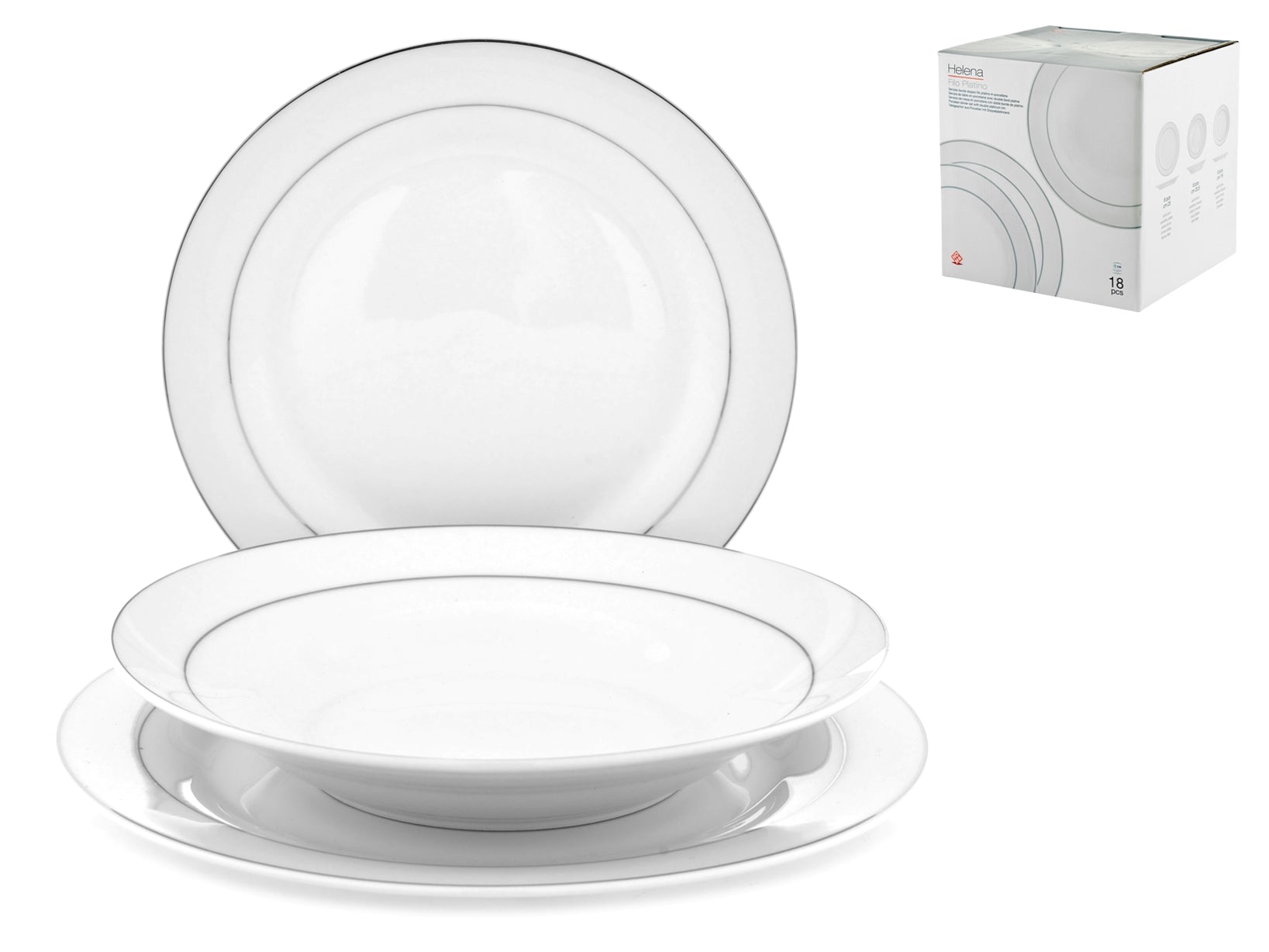 H&H SERVIZIO PIATTI 18PZ HELENA