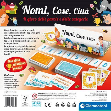 EOL GIOCO DA TAVOLA NOMI,COSE,CITTA 