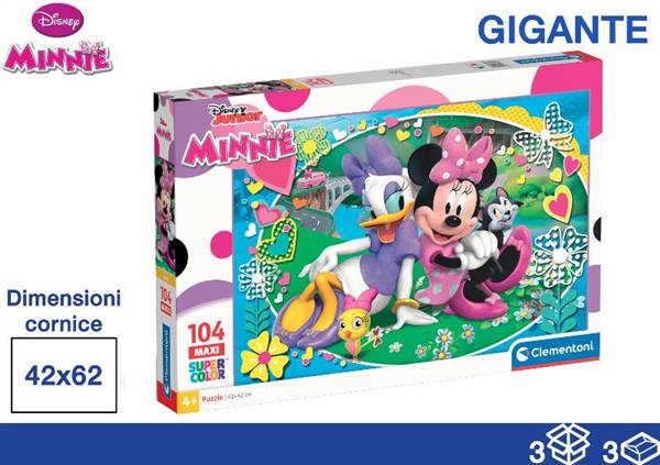 CLEMENTONI PUZZLE 104PZ 40X27X5 MINNIE 