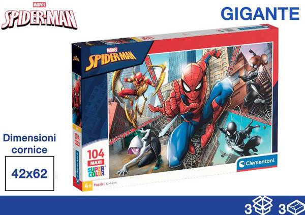 CLEMENTONI PUZZLE 104PZ 40X27X5 SPIDERMA 