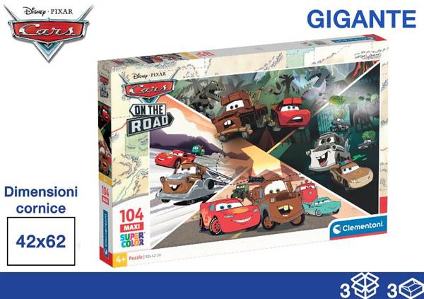 CLEMENTONI PUZZLE 104PZ 40X27X5 CARS 