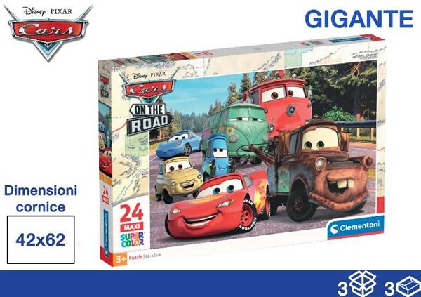 CLEMENTONI PUZZLE 24PZ 40X27X5 CARS 