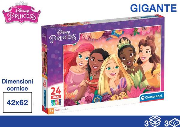 CLEMENTONI PUZZLE 24PZ 40X27X5 PRINCESS 