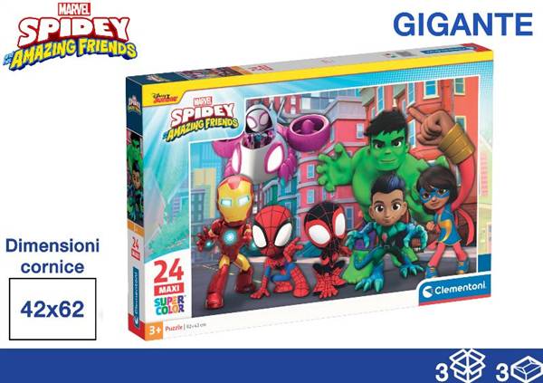 CLEMENTONI PUZZLE 24PZ 40X27X5 SPIDEY 