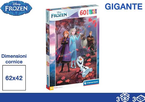 CLEMENTONI PUZZLE 60PZ 40X27X5 FROZEN 