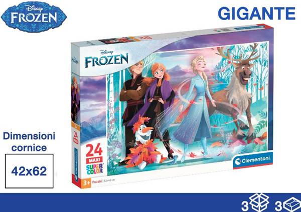 CLEMENTONI PUZZLE 24PZ 40X27X5 FROZEN 