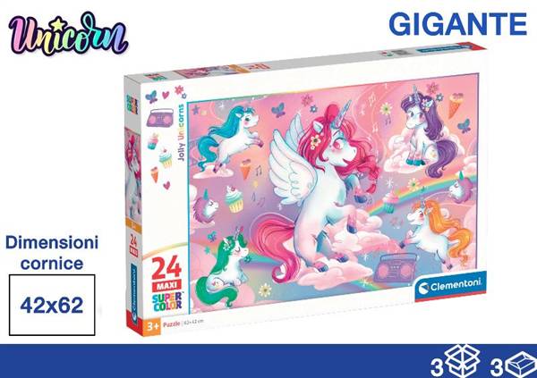 CLEMENTONI PUZZLE 24PZ 40X27X5 UNICORN 