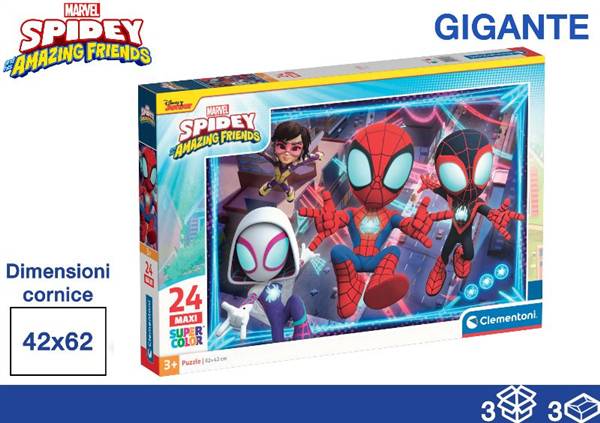 CLEMENTONI PUZZLE 24PZ 40X27X5 SPIDEY 