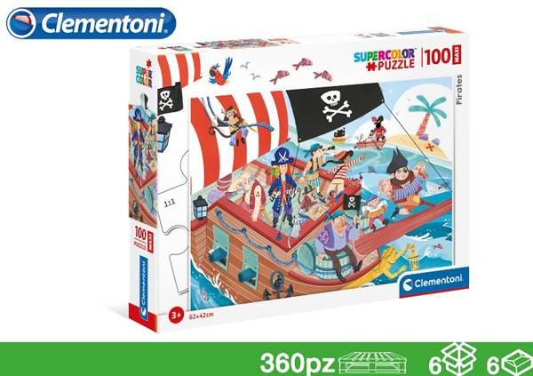 EOL PUZZLE 100PZ 40X27X4 PIRATI 