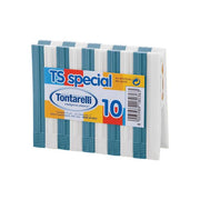 TONTARELLI STECCA 10 PINZE TS SPECIAL BI BIANCO / BLU ARDESIA  -  BIANCO / LIME