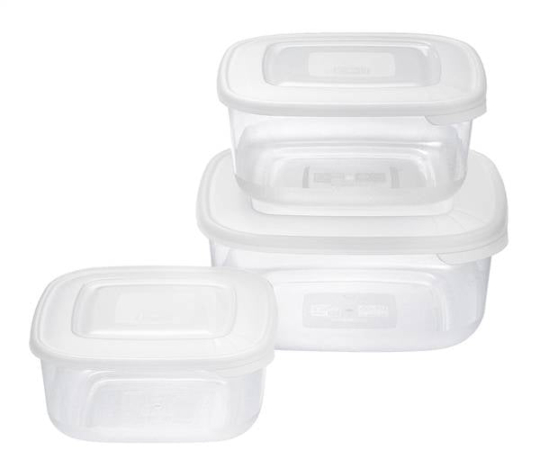 TONTARELLI SET 3 FRIGO BOX QUADRATI 2,5/1,5/0,95L