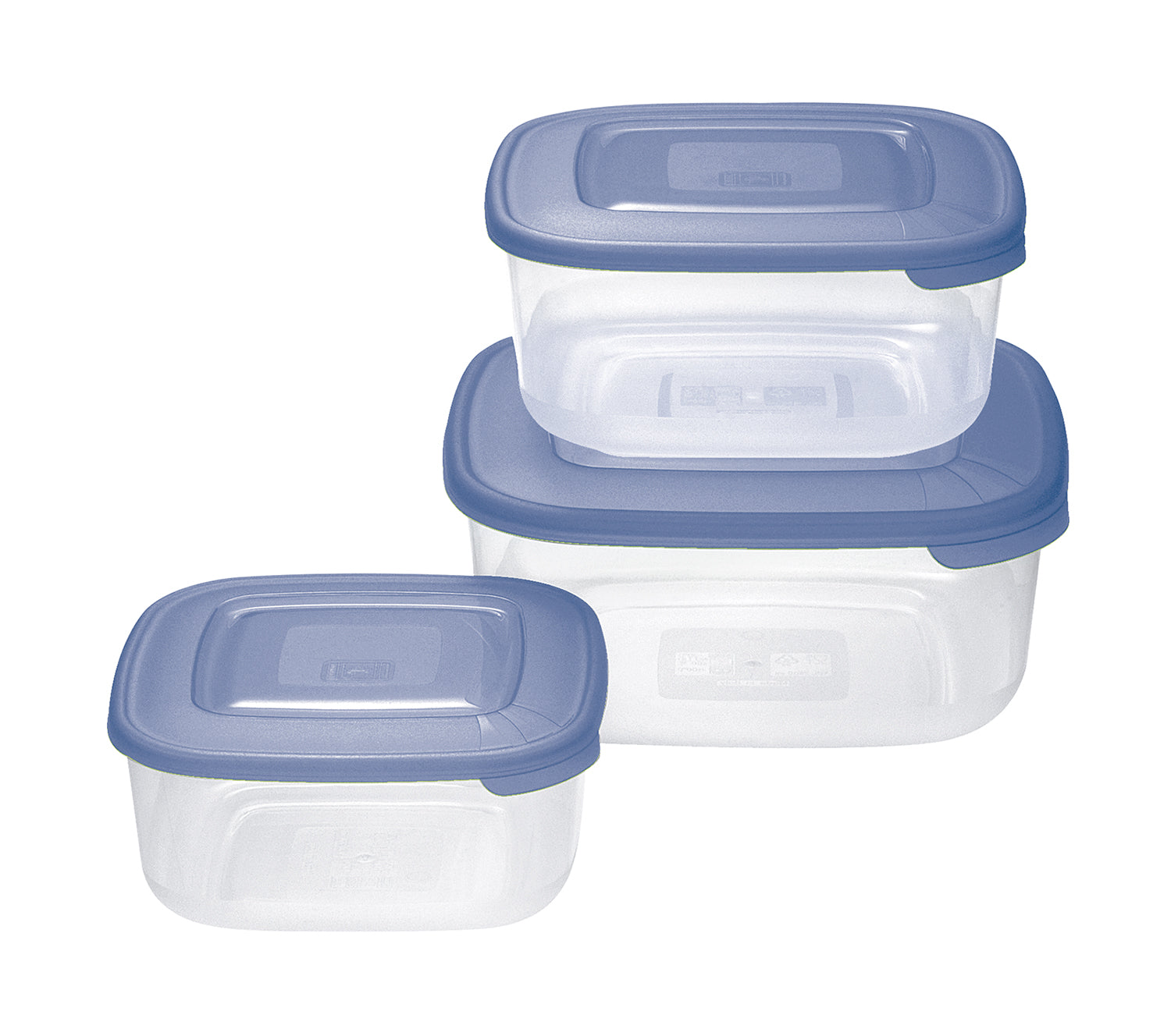TONTARELLI SET 3 FRIGO BOX QUADRATI 2,5/1,5/0,95L