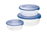 TONTARELLI SET 3 FRIGO BOX ROTONDI 1.7/1/0.5 L