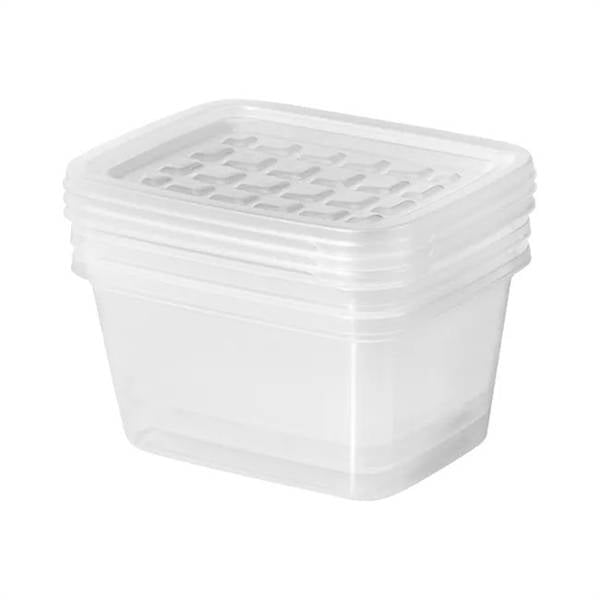 TONTARELLI SET 1X3 FREEZY RETTANG 1LT TRASPARENTE L17XH12.1XP13 CM.
