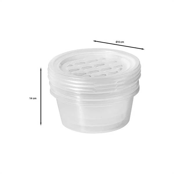 TONTARELLI SET 1X3 FREEZY ROTONDO 0,5LT TRASPARENTE 14X10H CM.