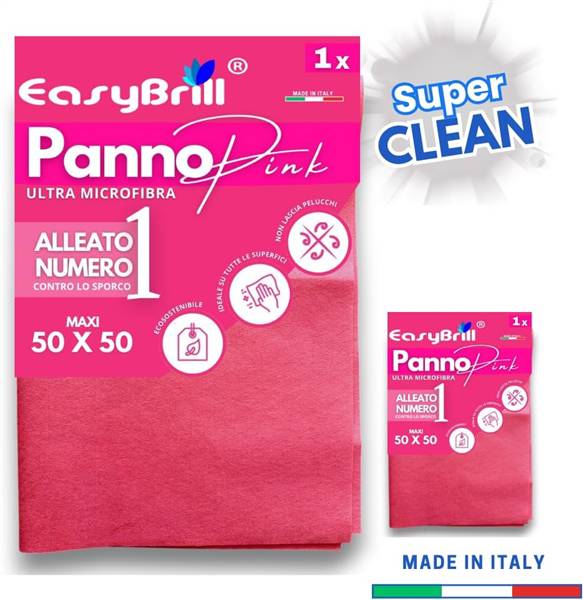 EASYBRILL PANNO MICROFIBRA PINK 50X50 